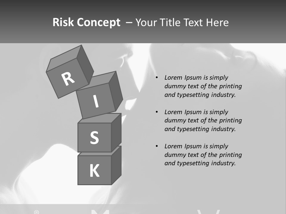 Caucasian Ocean Single PowerPoint Template