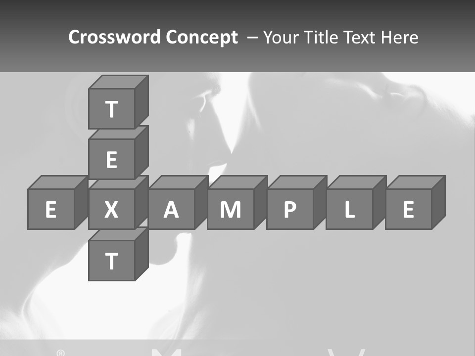 Caucasian Ocean Single PowerPoint Template