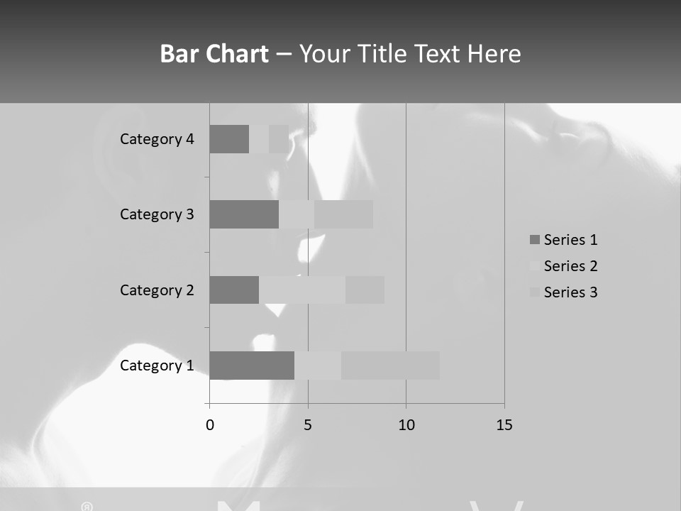 Caucasian Ocean Single PowerPoint Template