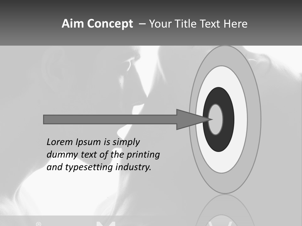 Caucasian Ocean Single PowerPoint Template