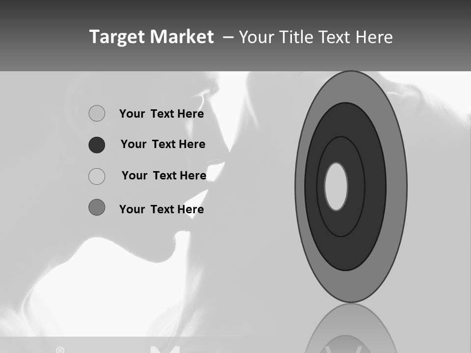 Caucasian Ocean Single PowerPoint Template