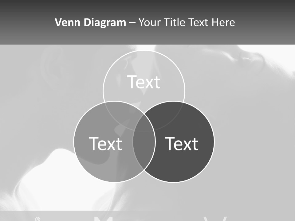 Caucasian Ocean Single PowerPoint Template