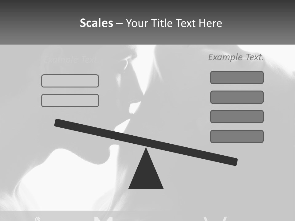 Caucasian Ocean Single PowerPoint Template