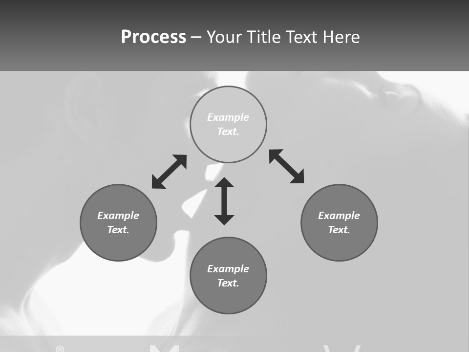 Caucasian Ocean Single PowerPoint Template