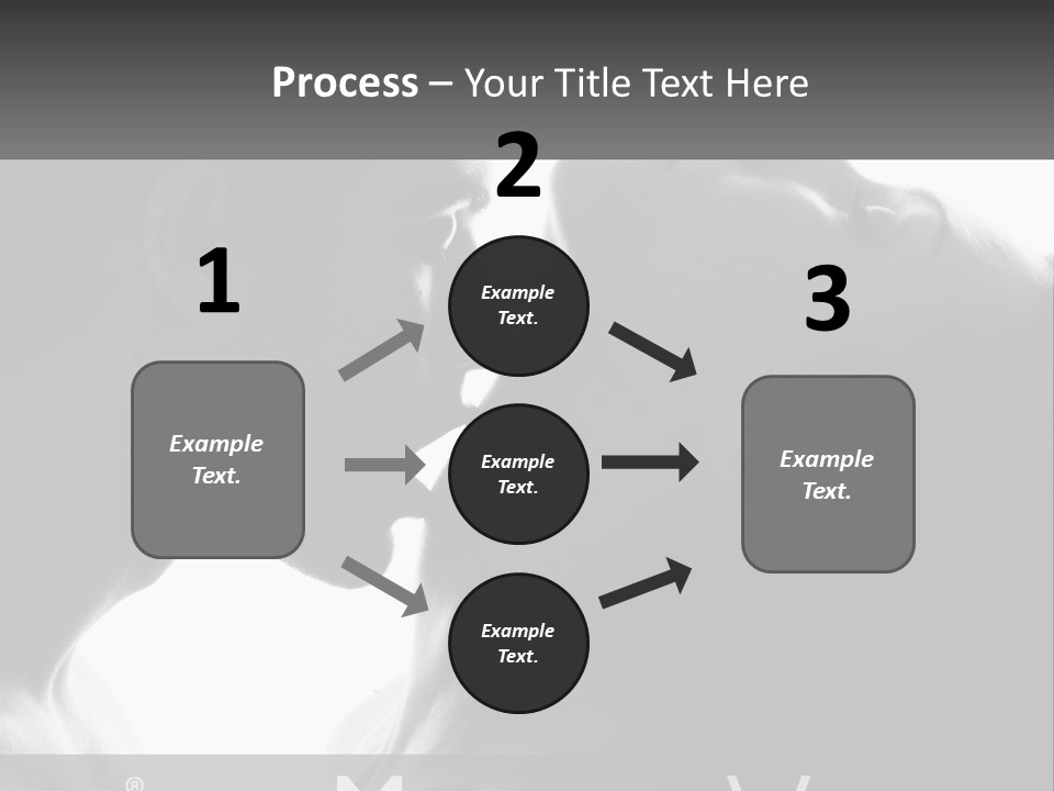 Caucasian Ocean Single PowerPoint Template