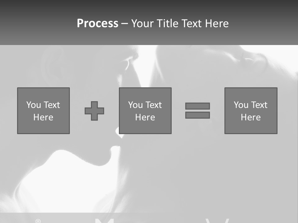 Caucasian Ocean Single PowerPoint Template