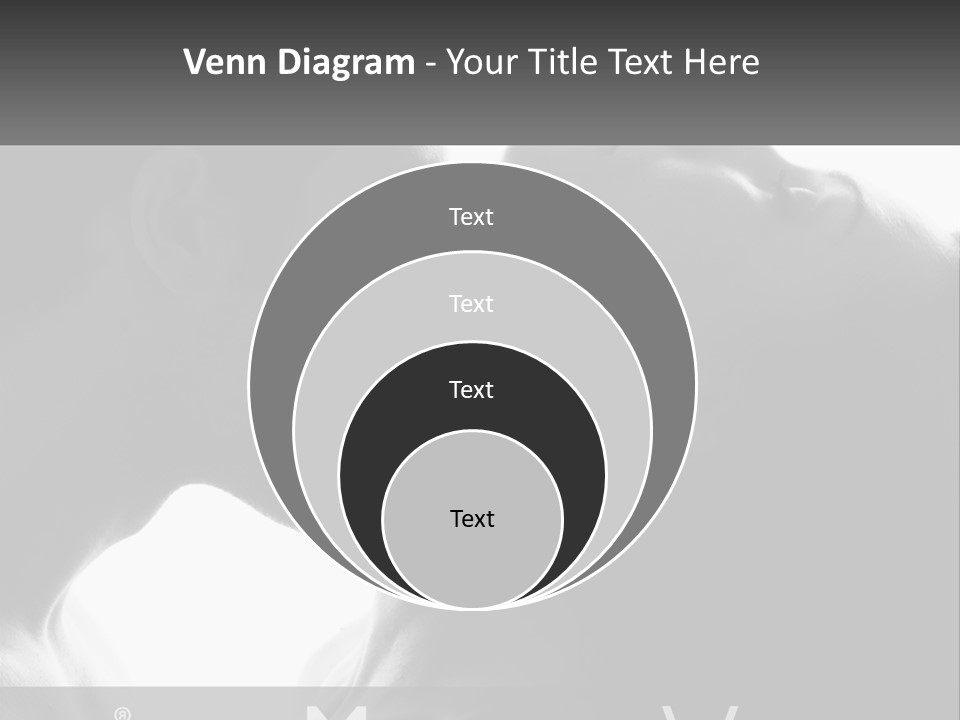 Caucasian Ocean Single PowerPoint Template