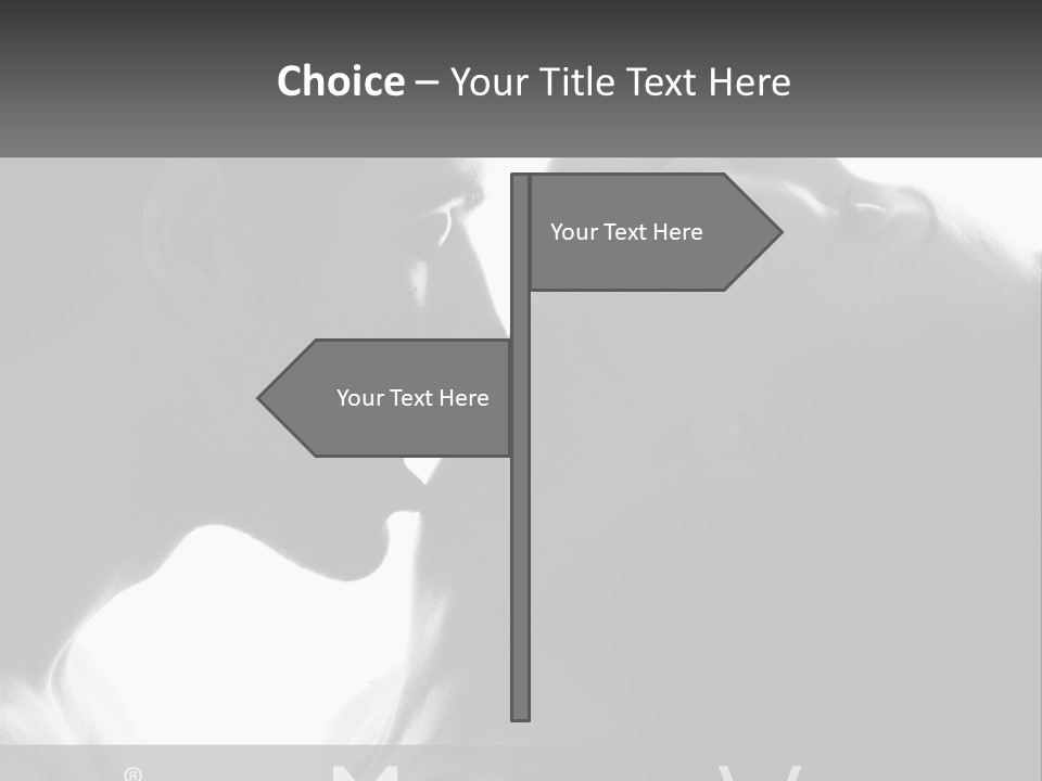 Caucasian Ocean Single PowerPoint Template