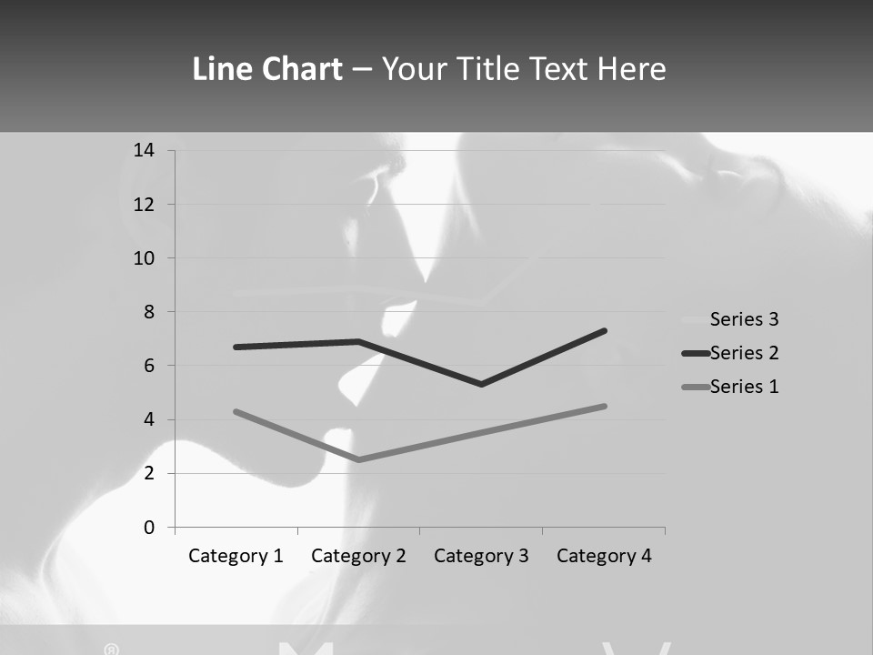 Caucasian Ocean Single PowerPoint Template