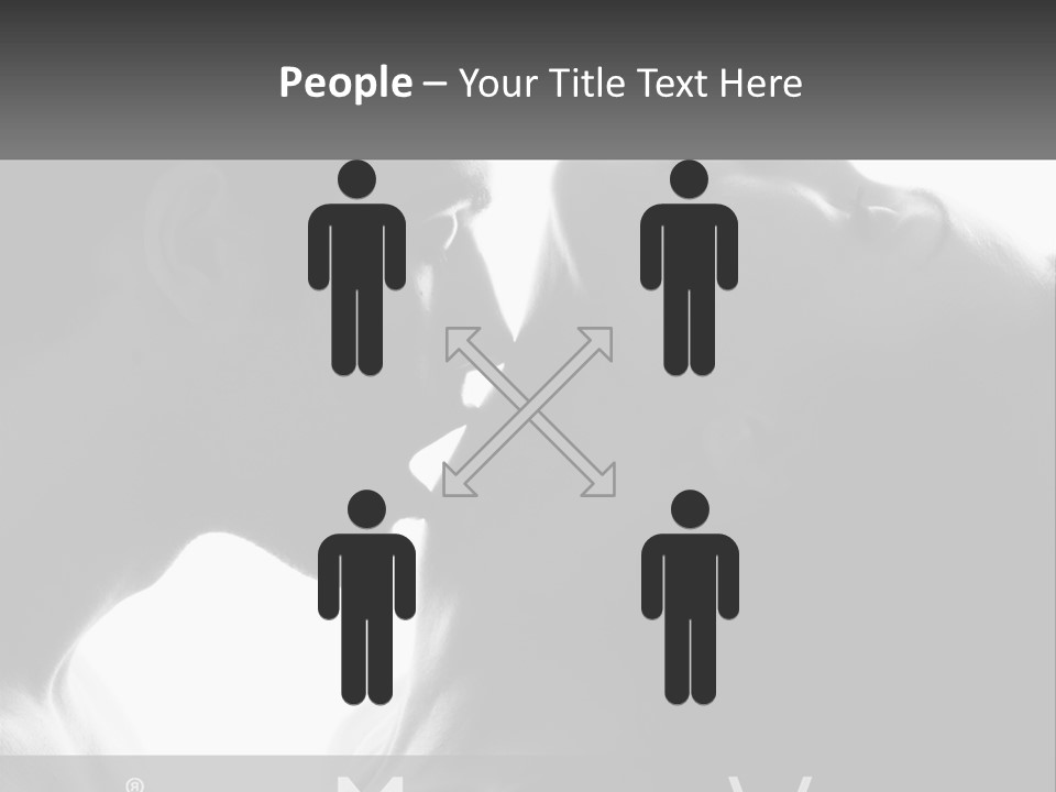 Caucasian Ocean Single PowerPoint Template