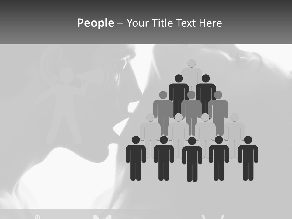 Caucasian Ocean Single PowerPoint Template