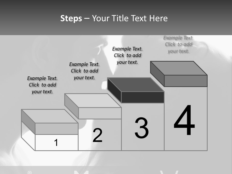 Caucasian Ocean Single PowerPoint Template