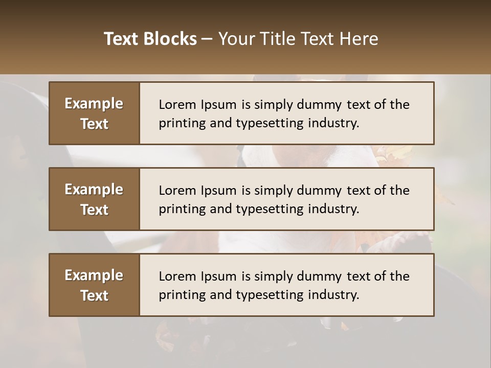 Caucasian Wave Parent PowerPoint Template