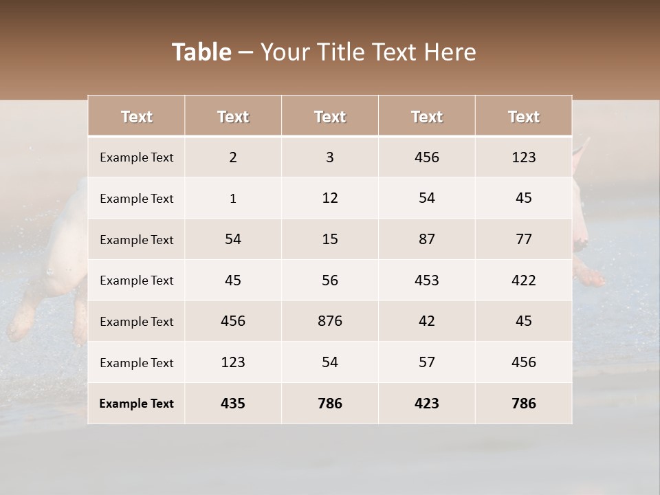 Life Sea Coast PowerPoint Template