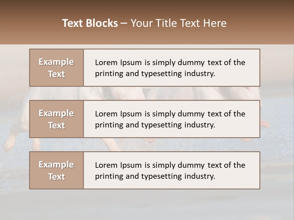 Life Sea Coast PowerPoint Template