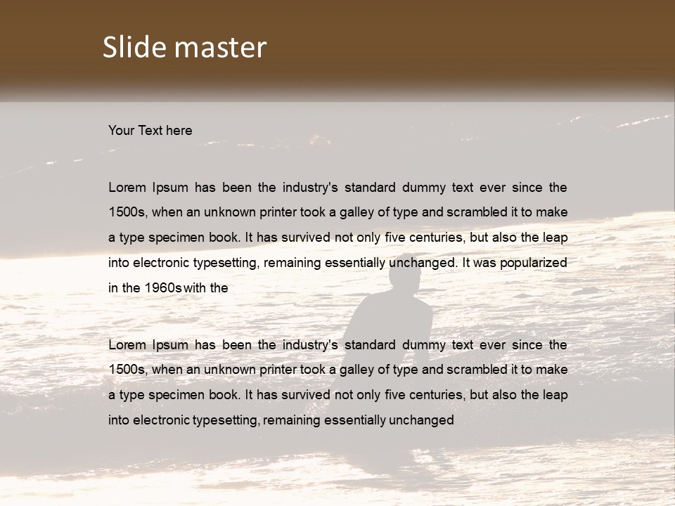 Sunset Peaceful Life PowerPoint Template