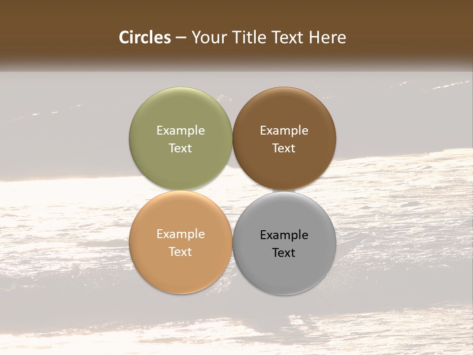 Sunset Peaceful Life PowerPoint Template