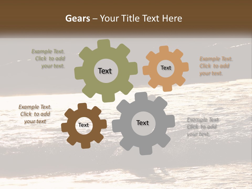 Sunset Peaceful Life PowerPoint Template