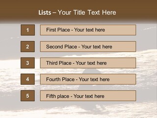 Sunset Peaceful Life PowerPoint Template