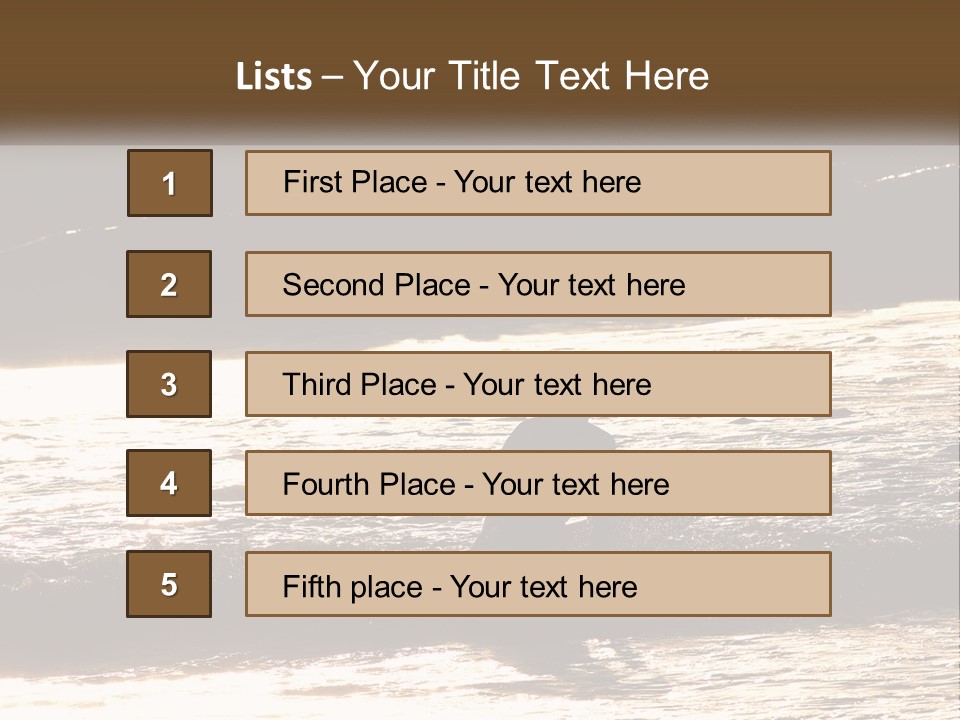 Sunset Peaceful Life PowerPoint Template