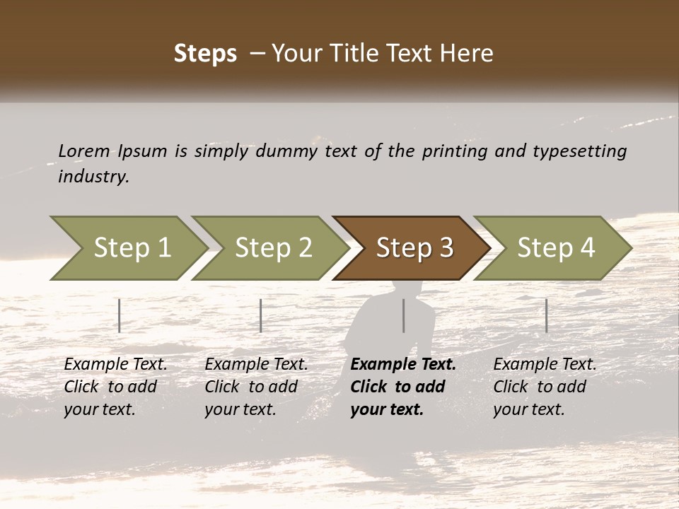 Sunset Peaceful Life PowerPoint Template