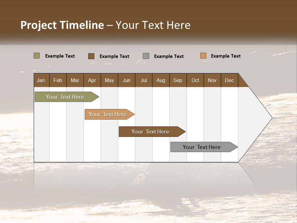 Sunset Peaceful Life PowerPoint Template
