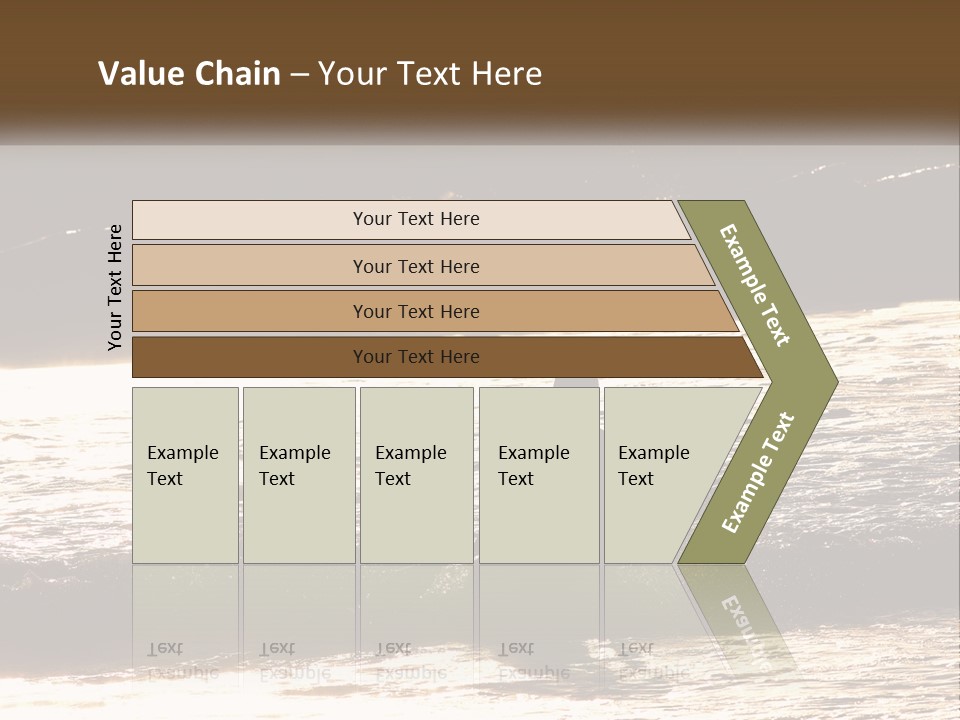 Sunset Peaceful Life PowerPoint Template