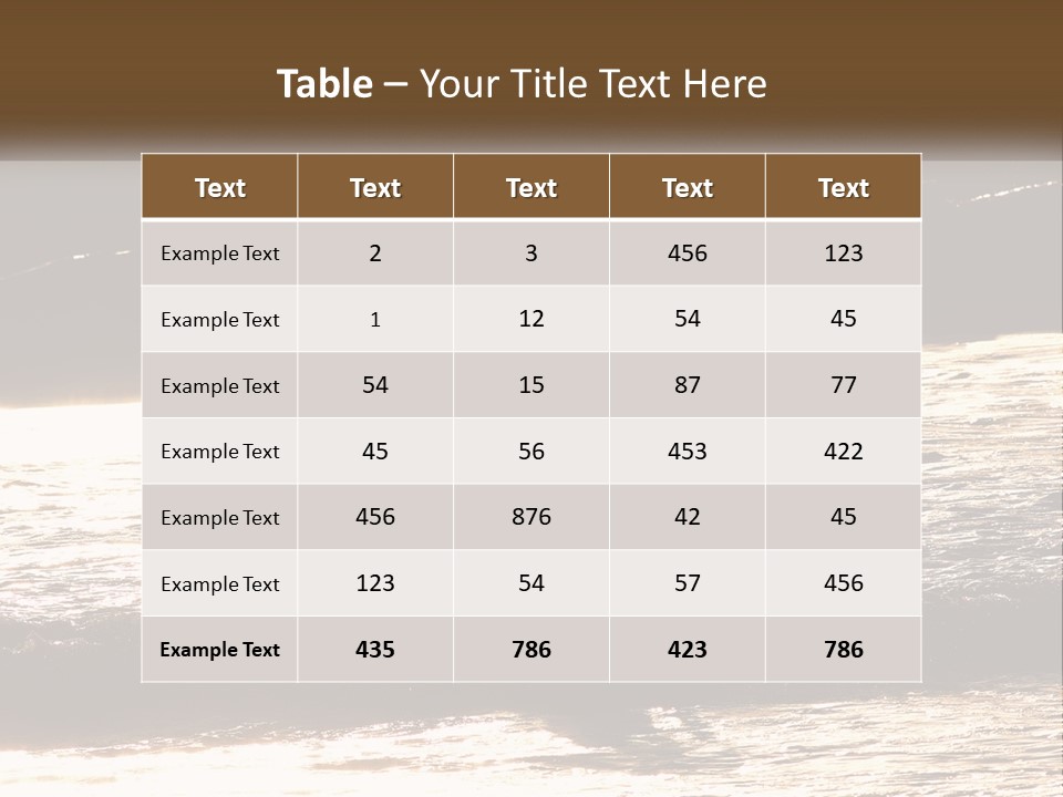 Sunset Peaceful Life PowerPoint Template