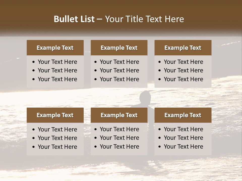 Sunset Peaceful Life PowerPoint Template