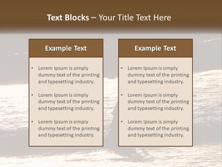 Sunset Peaceful Life PowerPoint Template