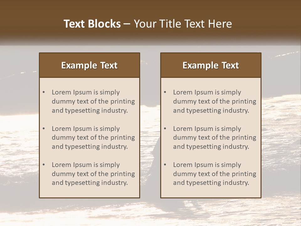 Sunset Peaceful Life PowerPoint Template