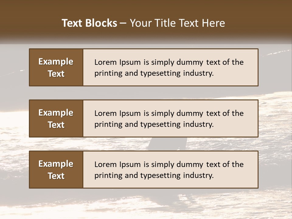 Sunset Peaceful Life PowerPoint Template