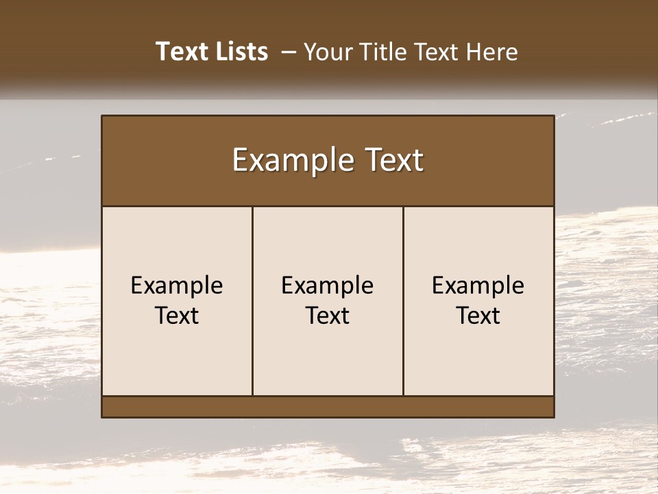 Sunset Peaceful Life PowerPoint Template