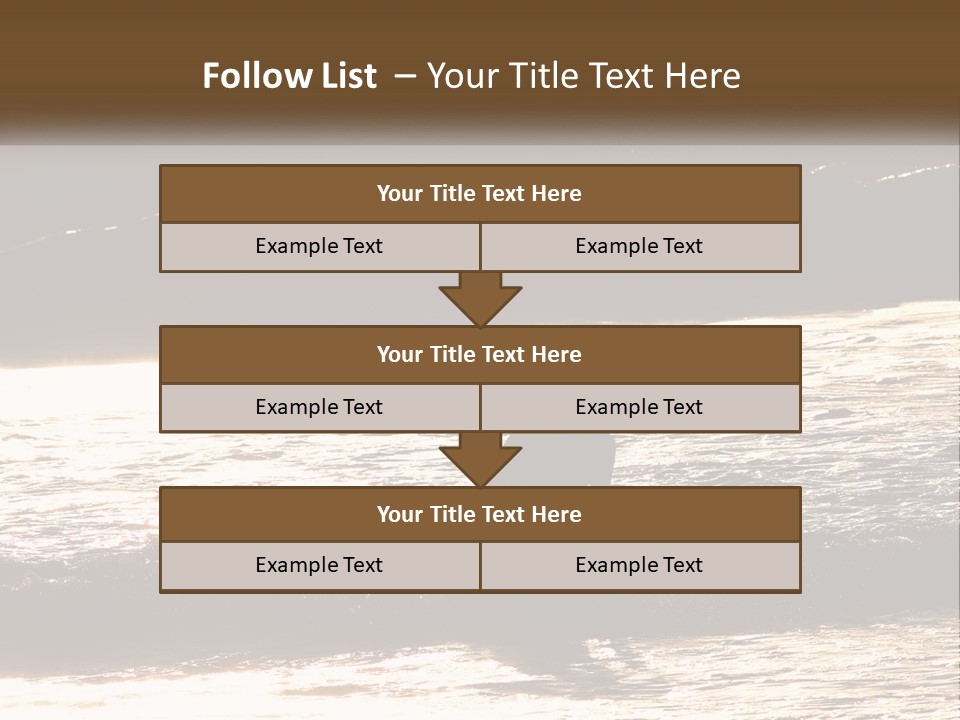 Sunset Peaceful Life PowerPoint Template