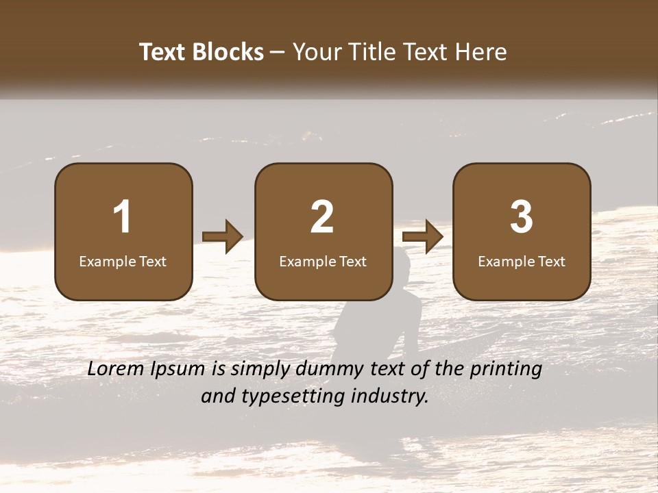 Sunset Peaceful Life PowerPoint Template