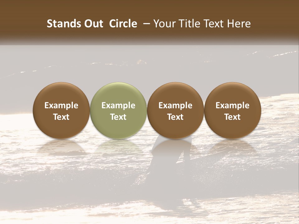 Sunset Peaceful Life PowerPoint Template