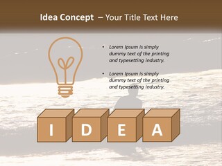 Sunset Peaceful Life PowerPoint Template