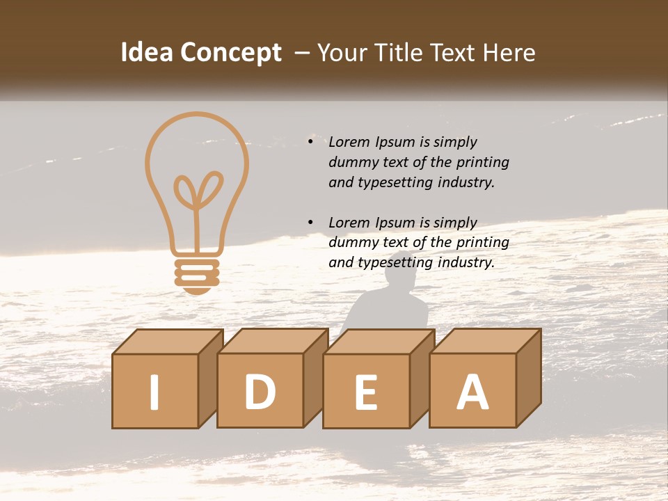 Sunset Peaceful Life PowerPoint Template