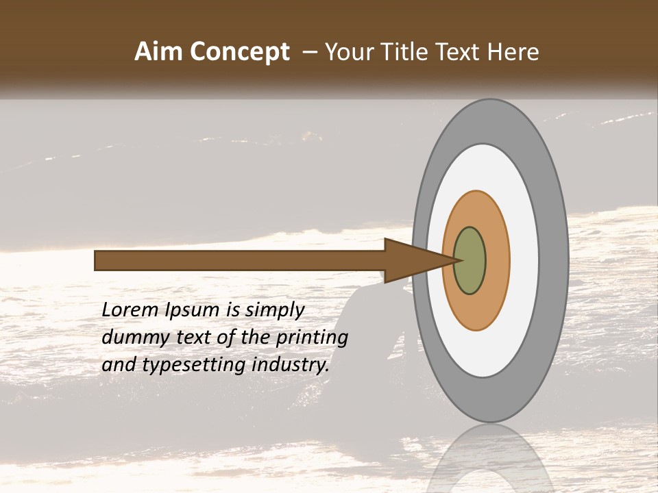 Sunset Peaceful Life PowerPoint Template