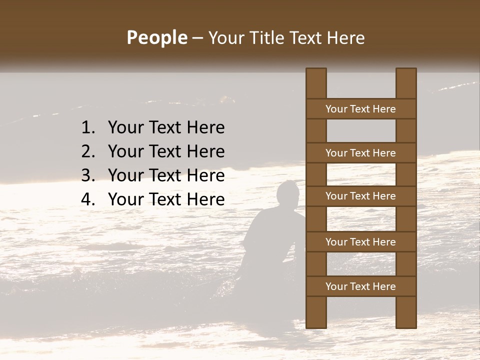 Sunset Peaceful Life PowerPoint Template
