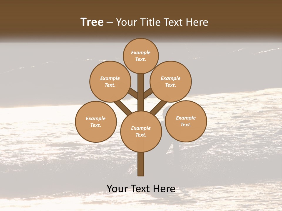 Sunset Peaceful Life PowerPoint Template