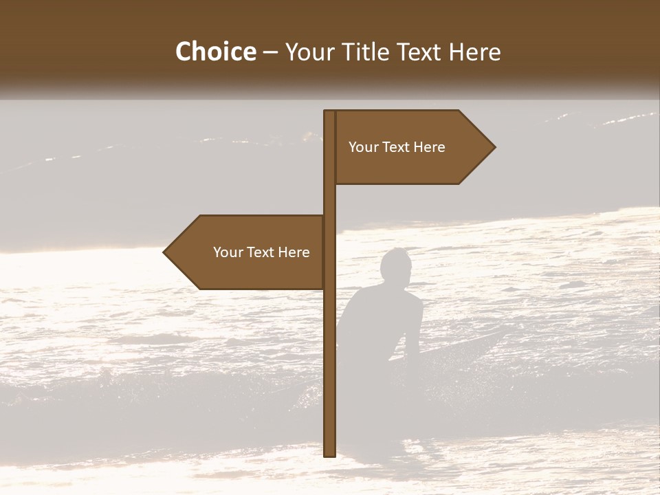 Sunset Peaceful Life PowerPoint Template