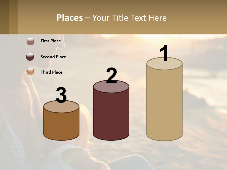 Lifestyle Coast Daughter PowerPoint Template