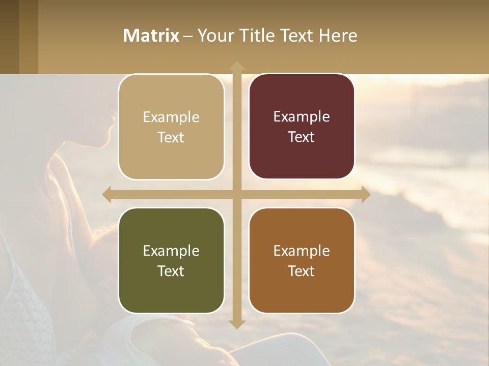 Lifestyle Coast Daughter PowerPoint Template