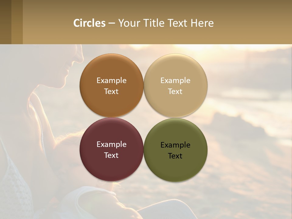 Lifestyle Coast Daughter PowerPoint Template