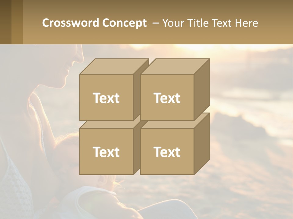 Lifestyle Coast Daughter PowerPoint Template