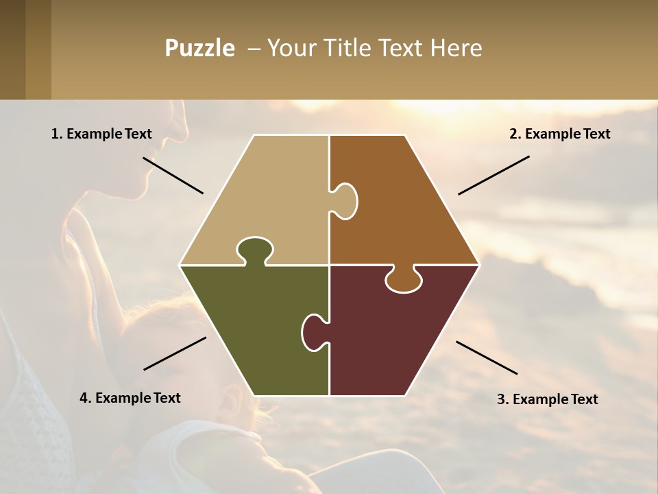 Lifestyle Coast Daughter PowerPoint Template