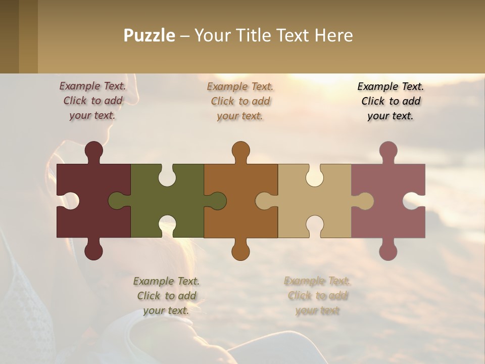 Lifestyle Coast Daughter PowerPoint Template