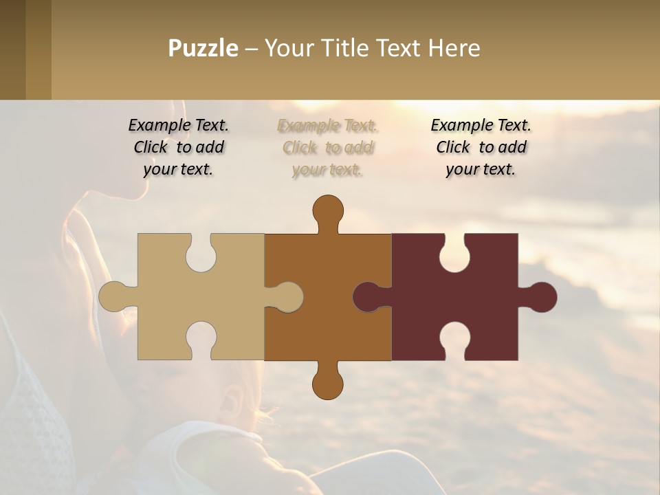 Lifestyle Coast Daughter PowerPoint Template