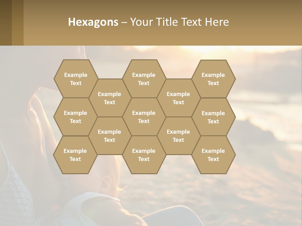 Lifestyle Coast Daughter PowerPoint Template